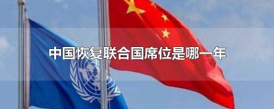 ​中国恢复联合国席位是在几几年 中国哪一年在联合国恢复席位