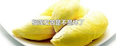 ​榴莲会苦是不是坏了 榴莲苦是怎么回事啊是坏了吗