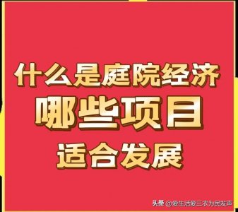 ​“庭院经济”是什么，优点有哪些？适合发展哪些项目？一文说清！