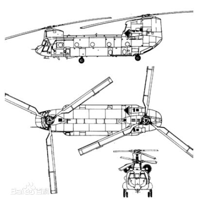 CH-47支奴干运输直升机